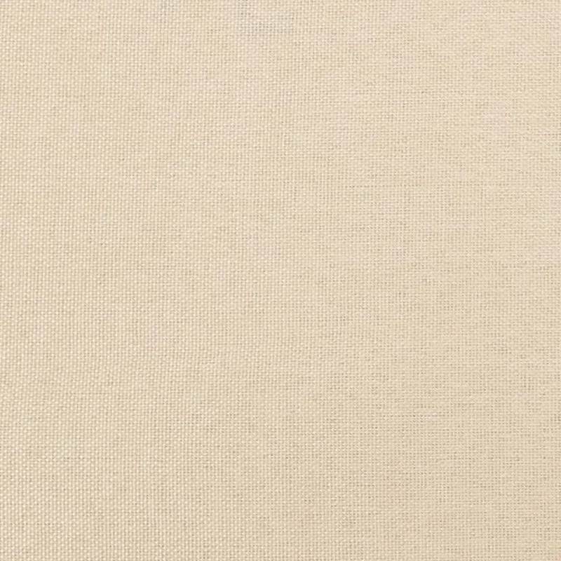 Sommier à lattes sur pieds cadre de lit 200x200 cm tissu crème TDL0207252