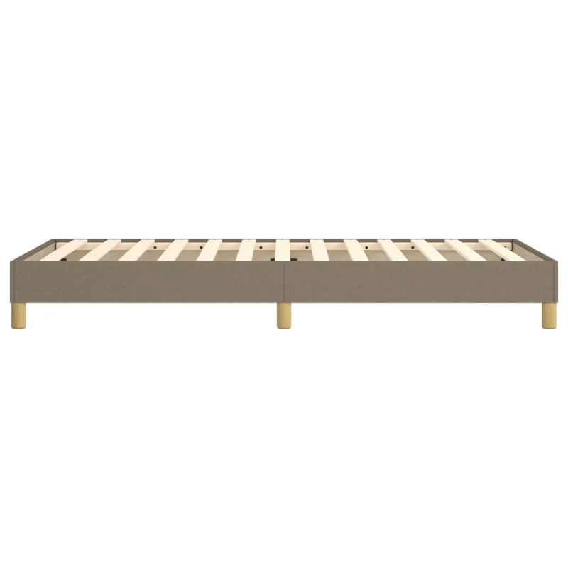 Sommier à lattes sur pieds cadre de lit 100x200 cm tissu taupe TDL0206942