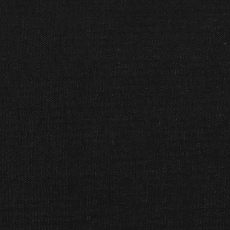 Sommier à lattes sur pieds cadre de lit 160x200 cm tissu noir TDL0207008