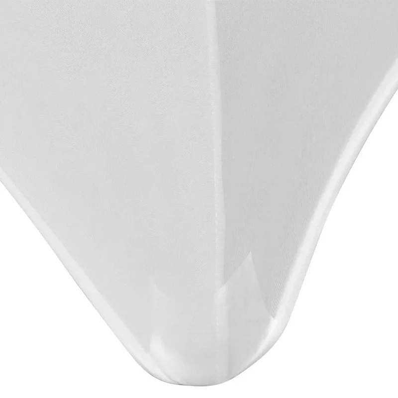 Housses extensibles pour table 2 pièces 120x60,5x74 cm Blanc DEC022427