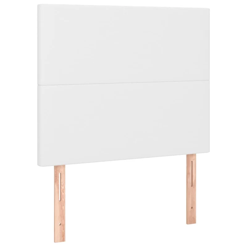 Tête de lit accessoire couchage chambre à coucher meuble 2 parties 90 x 5 x 78/88 cm synthétique blanc TDL0206584