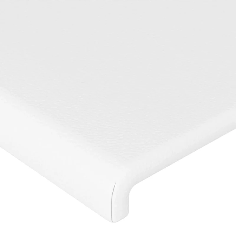 Tête de lit accessoire couchage chambre à coucher meuble 2 parties 90 x 5 x 78/88 cm synthétique blanc TDL0206584