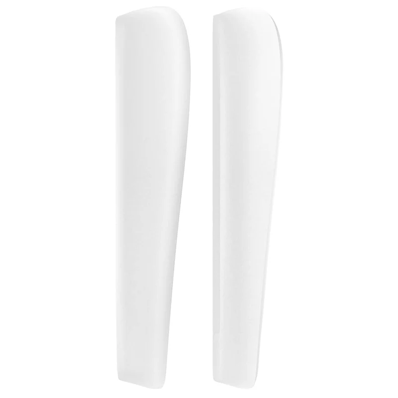 Tête de lit accessoire couchage chambre à coucher meuble avec rebord latéral 93 x 23 x 118/128 cm synthétique blanc TDL0205764