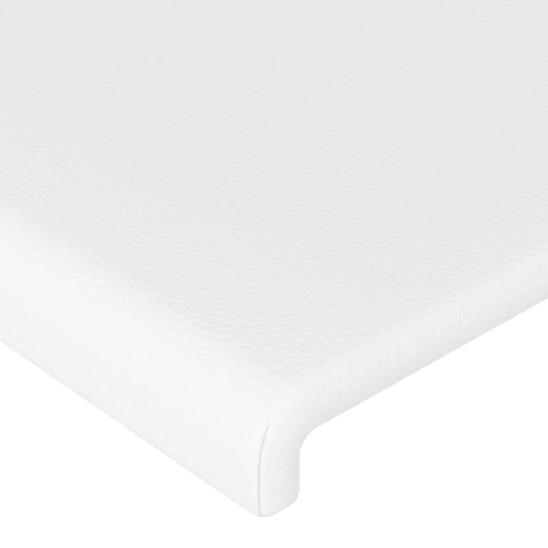 Tête de lit accessoire couchage chambre à coucher meuble 2 parties 100 x 5 x 78/88 cm synthétique blanc TDL0206591