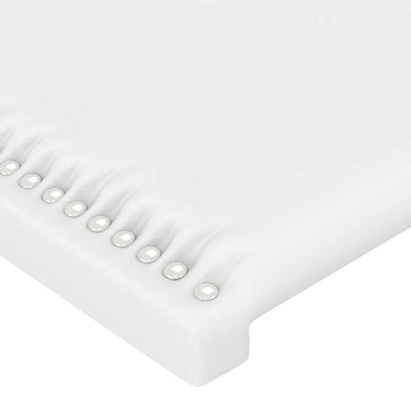 Tête de lit accessoire couchage chambre à coucher meuble 100 x 5 x 78/88 cm synthétique blanc TDL0203967