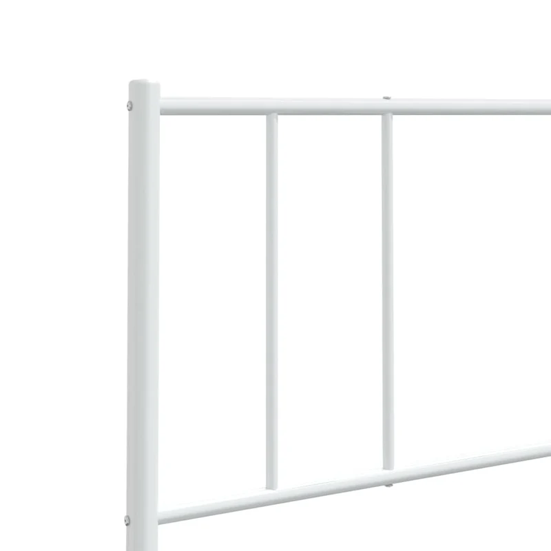 Tête de lit accessoire couchage chambre à coucher meuble 120 cm métal blanc TDL0202483