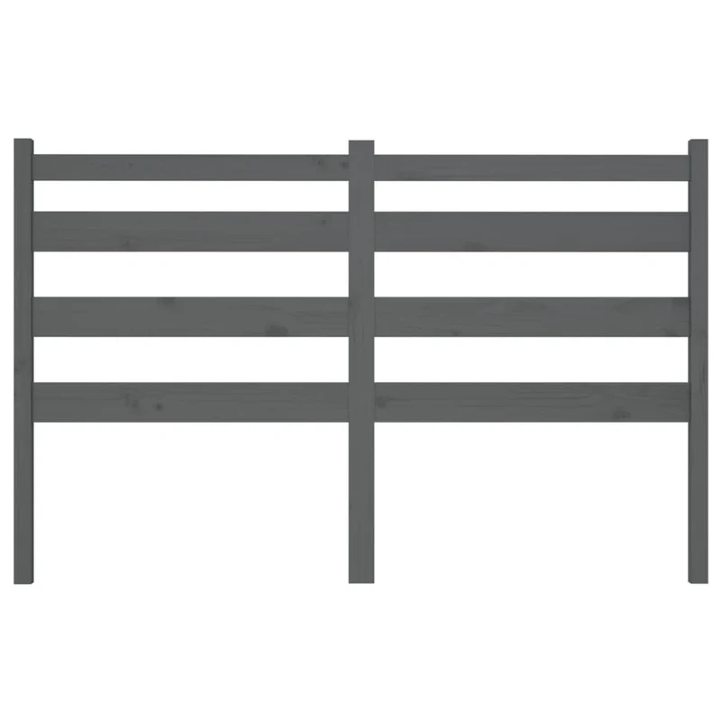 Tête de lit accessoire couchage chambre à coucher meuble 166 x 4 x 100 cm bois de pin gris TDL0203381
