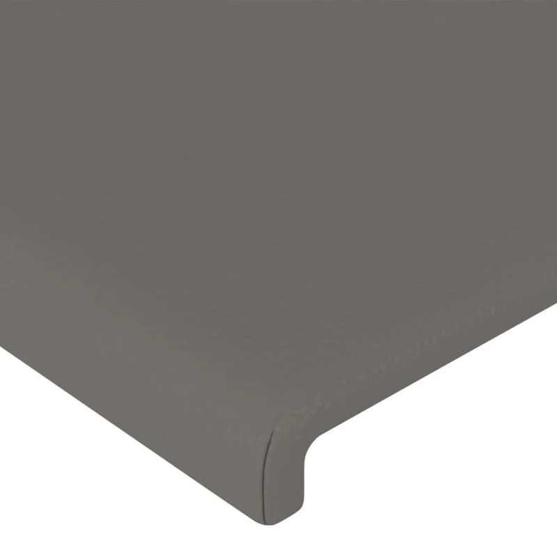 Tête de lit accessoire couchage chambre à coucher meuble à LED 100 x 5 x 78/88 cm synthétique gris TDL0201510