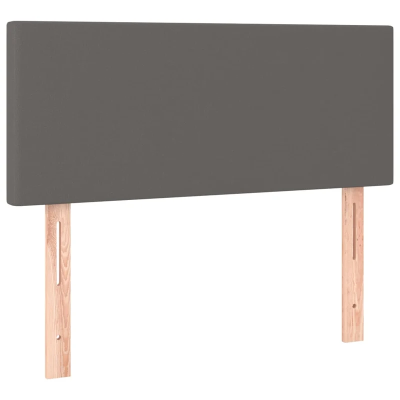 Tête de lit accessoire couchage chambre à coucher meuble 100 x 5 x 78/88 cm synthétique gris TDL0203554