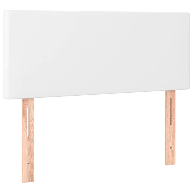 Tête de lit accessoire couchage chambre à coucher meuble à LED 100 x 5 x 78/88 cm synthétique blanc TDL0201950