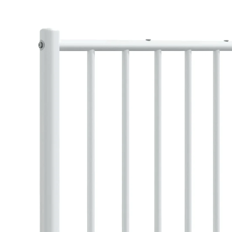 Tête de lit accessoire couchage chambre à coucher meuble 160 cm métal blanc TDL0202471