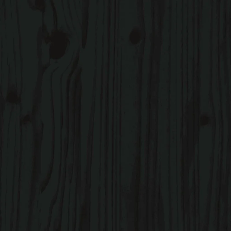 Tête de lit accessoire couchage chambre à coucher meuble 96 x 4 x 100 cm bois de pin noir TDL0202039