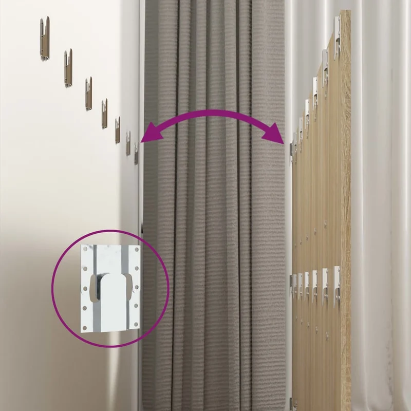 Tête de lit accessoire couchage chambre à coucher meuble murale 240 x 1,5 x 80 cm MDF chêne TDL0202675