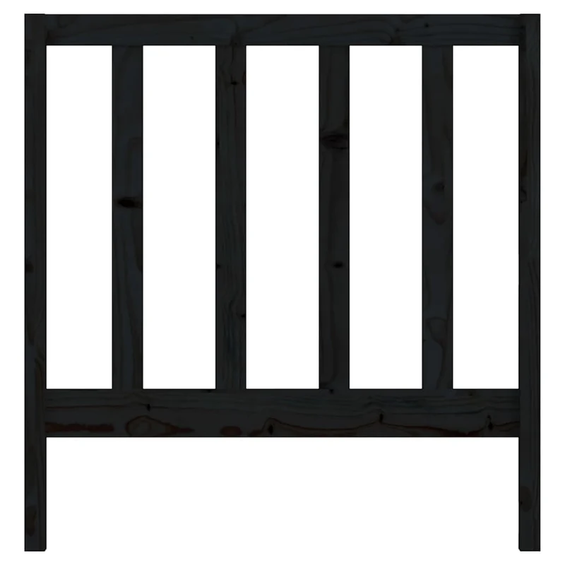 Tête de lit accessoire couchage chambre à coucher meuble 96 x 4 x 100 cm bois de pin noir TDL0202040