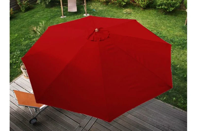 Parasol de jardin Ø 3,5m octogonal polyester/bois 7kg bordeaux 04_0003822