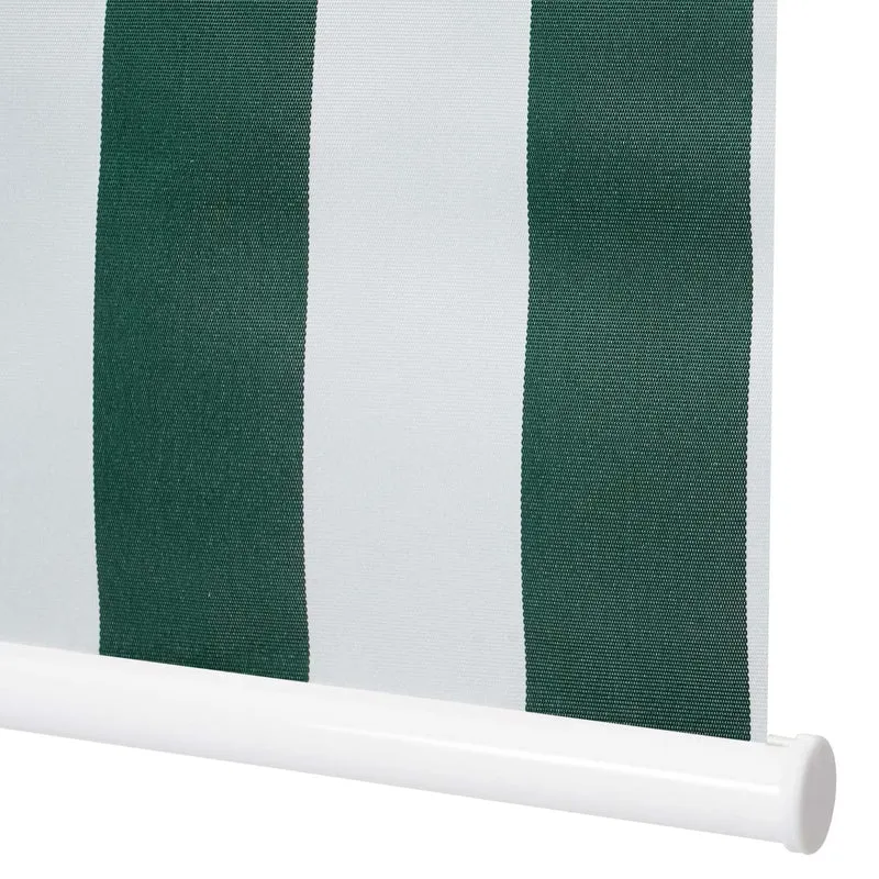 Store enrouleur de fenêtre occultant protection solaire store à tirage latéral 70x160cm opaque vert blanc 04_0004546