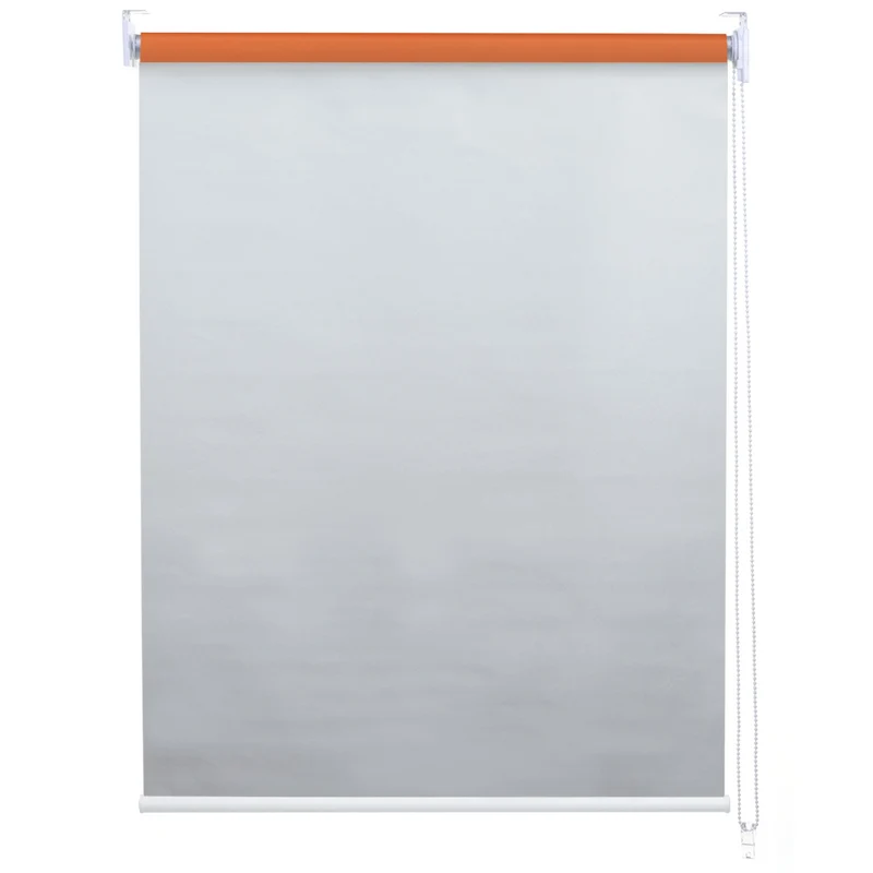 Store enrouleur de fenêtre occultant protection solaire store à tirage latéral 60x160cm opaque orange 04_0004488