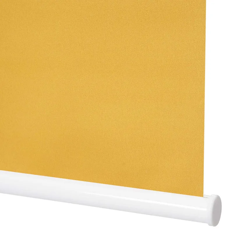 Store enrouleur de fenêtre occultant protection solaire store à tirage latéral 60x160cm opaque jaune 04_0004582