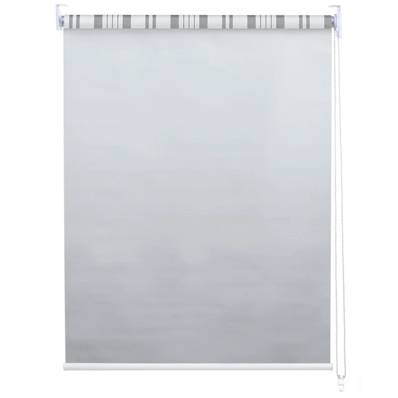 Store enrouleur de fenêtre occultant protection solaire store à tirage latéral 60x160cm opaque gris blanc 04_0004537
