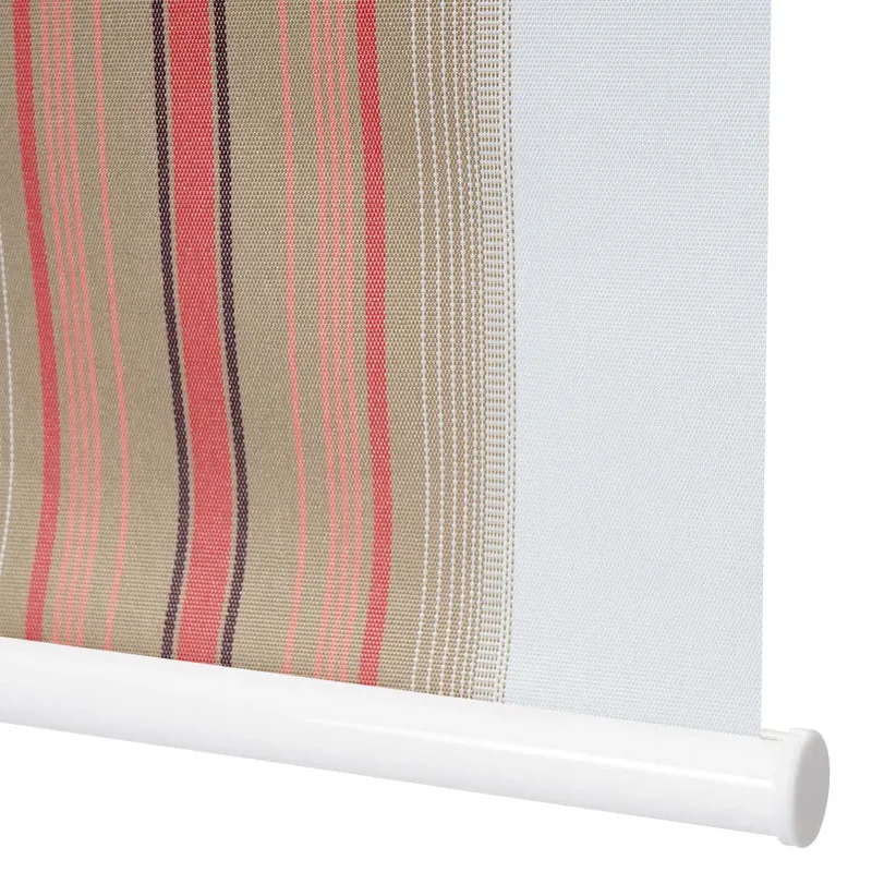 Store enrouleur de fenêtre occultant protection solaire store à tirage latéral 70x230cm opaque blanc rouge beige 04_0004583