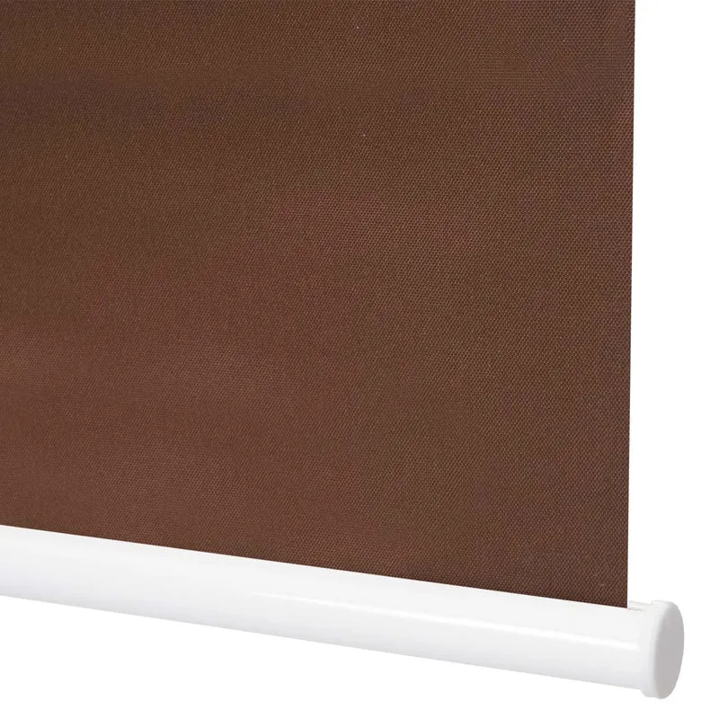 Store enrouleur de fenêtre occultant protection solaire store à tirage latéral 70x230cm opaque marron 04_0004550