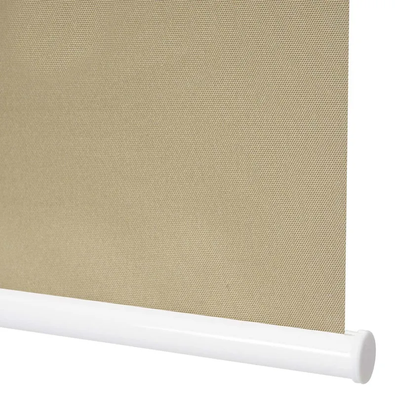 Store enrouleur de fenêtre occultant protection solaire store à tirage latéral 70x230cm opaque beige 04_0004504