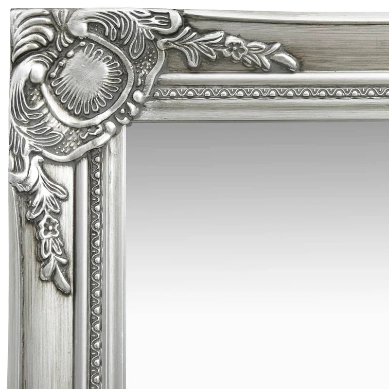 Miroir mural carré style baroque 40x40 cm Argenté DEC022848