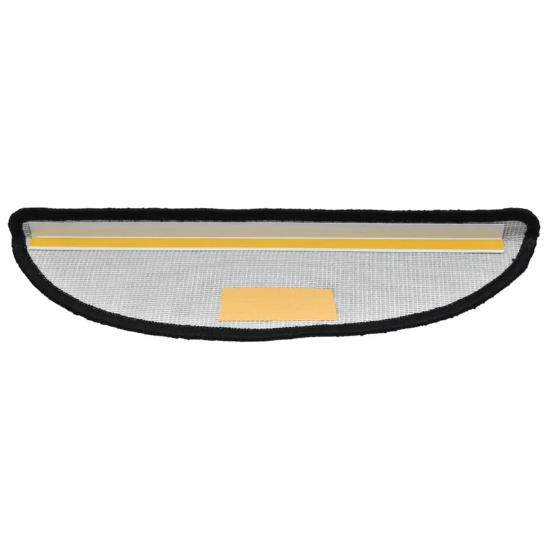Tapis d'escalier 15 pièces Noir 56 x 20 cm DEC023561