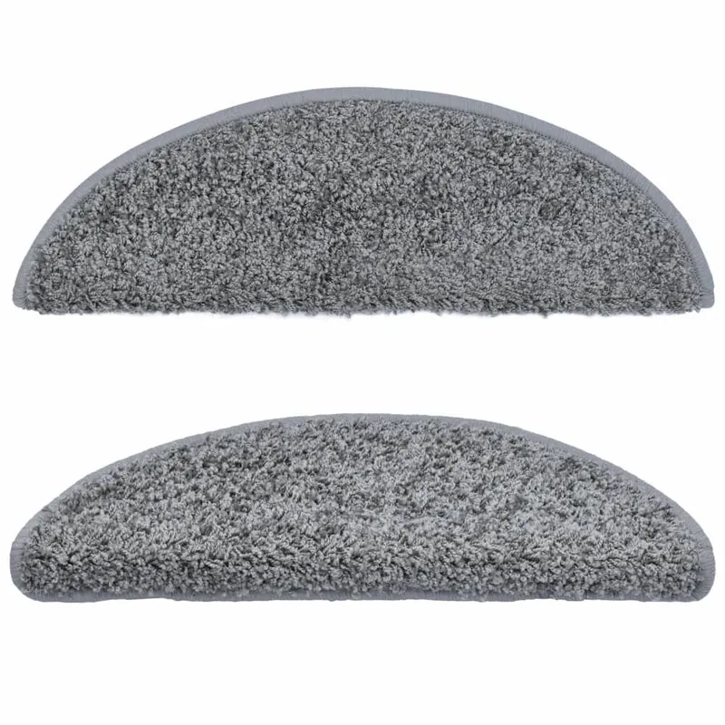 Tapis d'escalier 15 pièces Gris 56 x 20 cm DEC023560