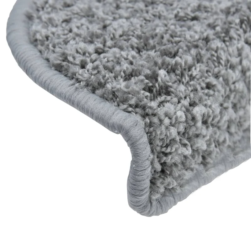 Tapis d'escalier 15 pièces Gris 56 x 20 cm DEC023560