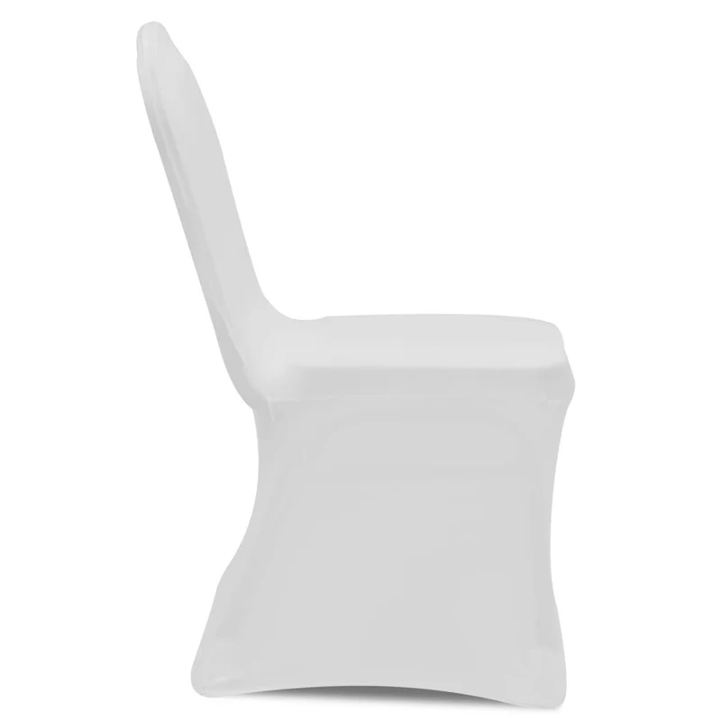 Housse de chaise extensible 4 pcs Blanc DEC022357